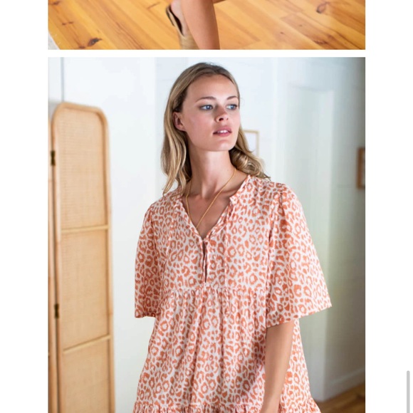 Emerson Fry Isla dress in sun baked leopard pattern size XS/S - Picture 6 of 6